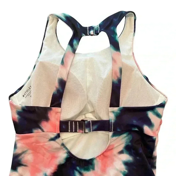 Athleta Tie Dye High Neck Tankini Swim Top Size 34 B/C NWT - Picture 8 of 8